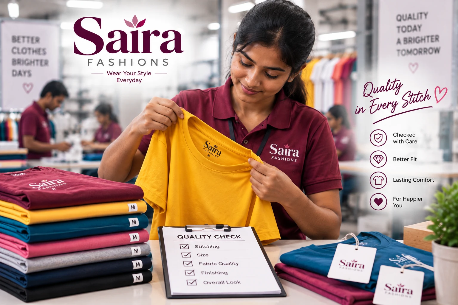 Saira Fashions T-shirt manufacturing in Tirunelveli